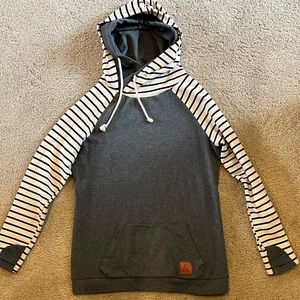Double hooded sweatshirt